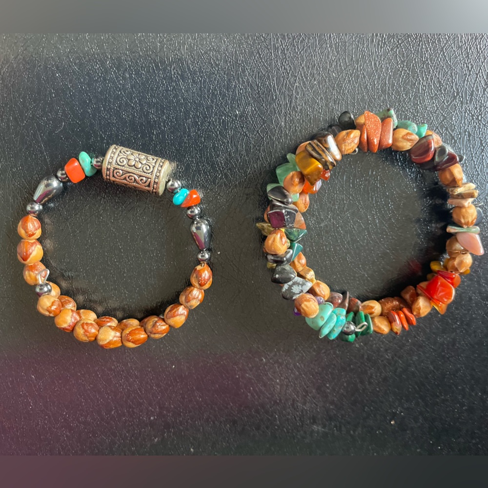 Boho stackable beaded bracelets - Picture 5 of 5